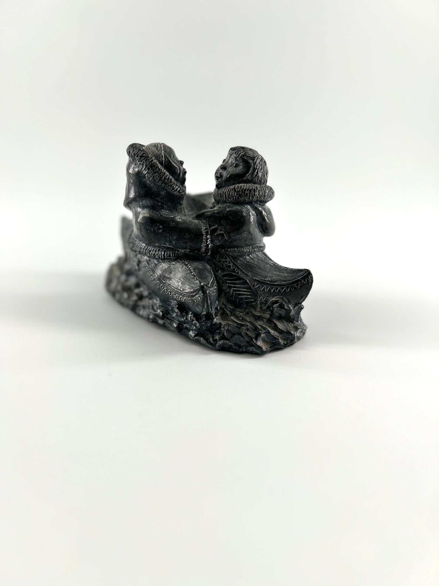 Inuit Soapstone Carving, Wolf Original