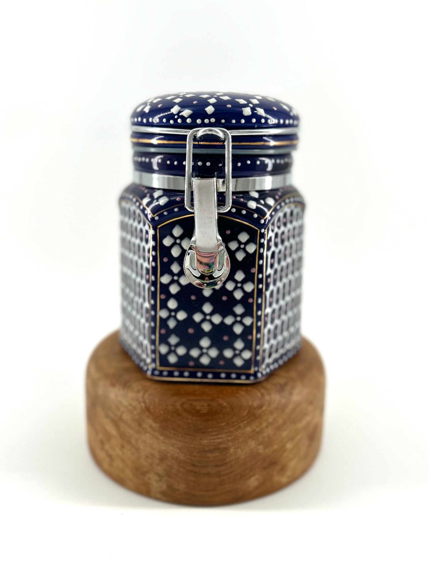 Moroccan Flair Locking Ceramic Canister