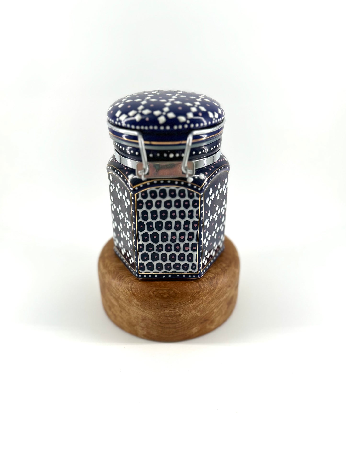 Moroccan Flair Locking Ceramic Canister