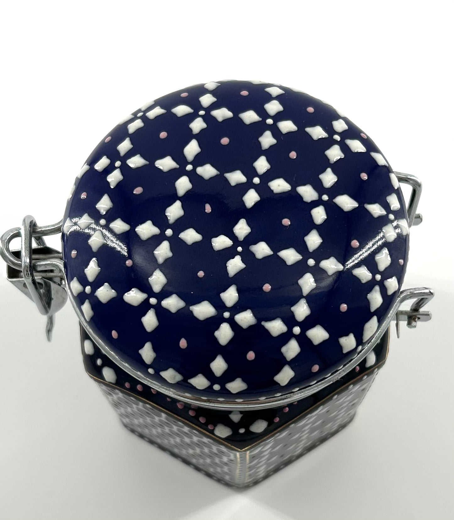 Moroccan Flair Locking Ceramic Canister