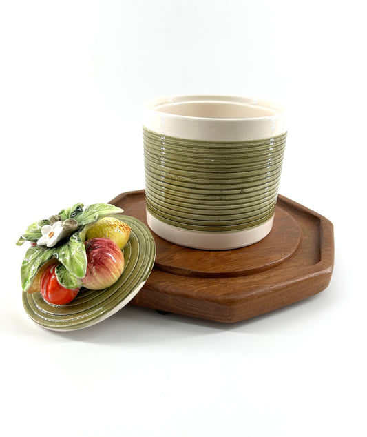 Vintage Canister with Fruit