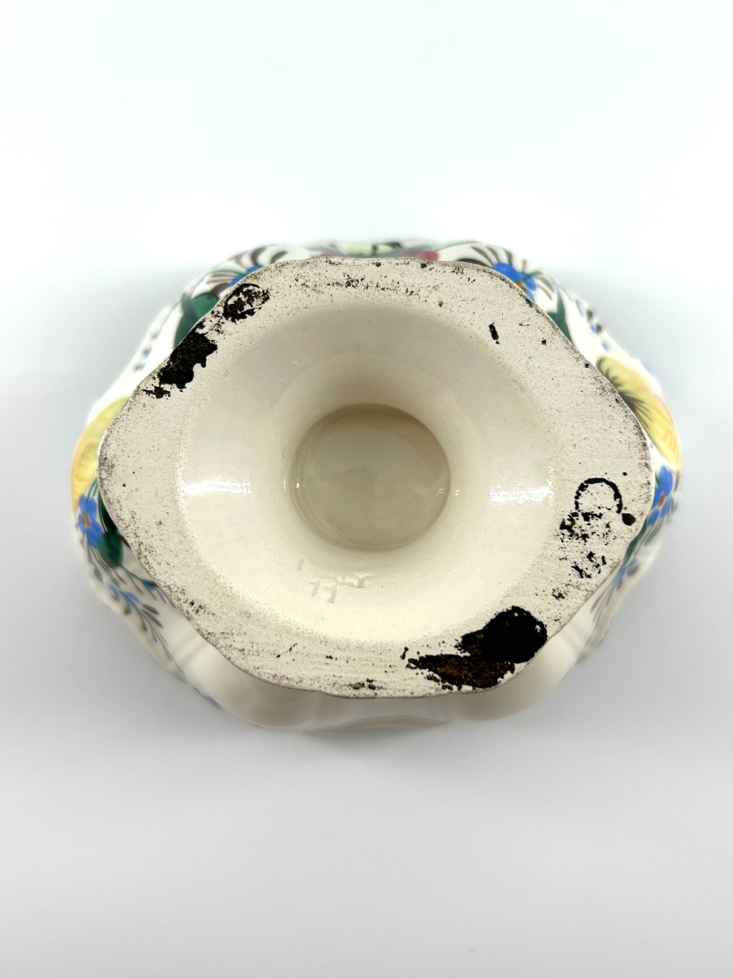Hand Painted Italian Pedestal Bowl